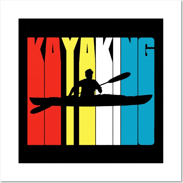 kayaking retro Wall Art by fabecco